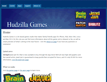 Tablet Screenshot of hudzillagames.com